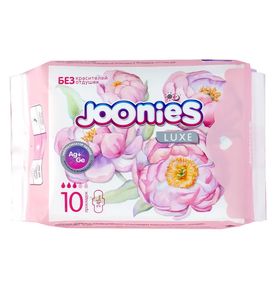 JOONIES LUXE Прокладки женские одноразовые дневные, 10 шт.