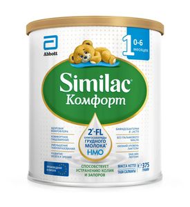 Сухая молочная смесь Similac Комфорт 1, 375гр