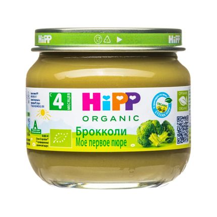 Hipp Моё первое пюре Брокколи (80гр)