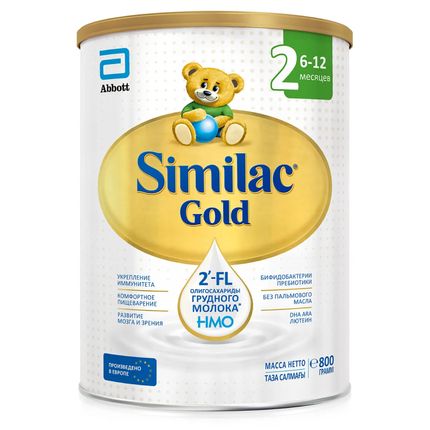 Сухая молочная смесь Similac Gold 2 с пребиотиками 800г