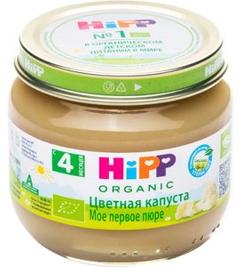 Hipp Моё первое пюре Цветная капуста (80гр)