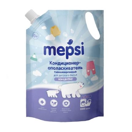 Mepsi кондиционер-ополаскиватель д/дет. белья 2л мягкая упаковка