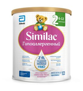 Смесь сухая Similac Гипоаллергенный 2, 375 гр