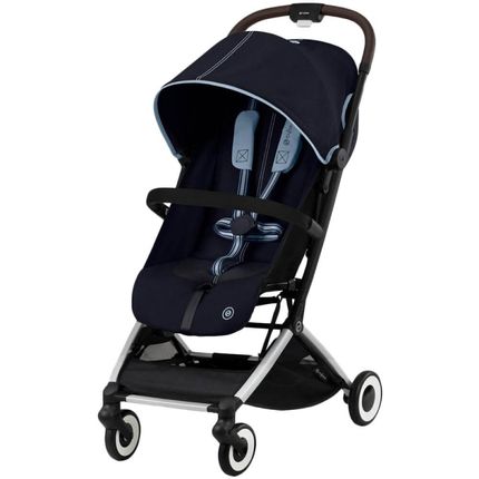 Детская коляска Cybex Orfeo SLV Ocean Blue с дождевиком и бампером