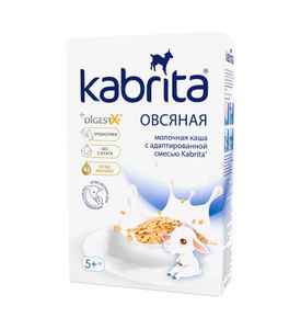 Кабрита Овсяная каша на козьем молочке 180г 5+