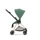 Детская коляска 2 в 1 Cybex MIOS III Leaf Green на шасси Rose gold 2023