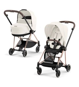 Детская коляска 2 в 1 Cybex MIOS III Off White на шасси Rose gold 2023