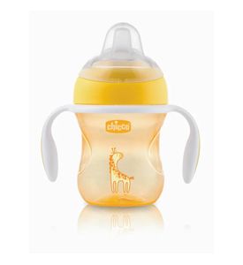 CHICCO Поильник Transition Cup 4м+ оранжевый