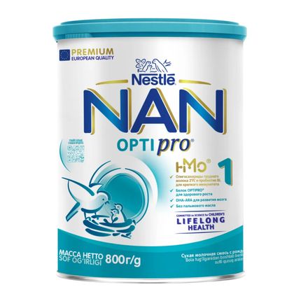 NAN® 1 Optipro Сухая молочная смесь для детей с рождения, 800гр