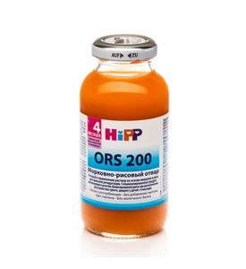 HiPP ORS-200 Морковно-рисовый отвар, 200 мл.