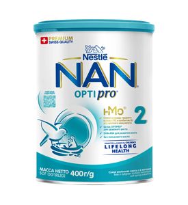 NAN® 2 Optipro Сухая молочная смесь для детей с 6 месяцев, 400гр