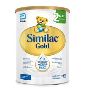 Сухая молочная смесь Similac Gold 2 с пребиотиками 800г