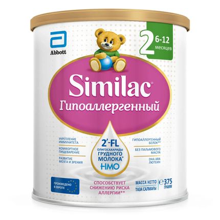 Смесь сухая Similac Гипоаллергенный 2, 375 гр