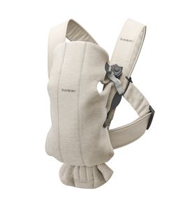 BabyBjorn РЮКЗАК ДЛЯ ПЕРЕНОСКИ РЕБЕНКА Mini, 3D Jersey, Light beige 0210.87