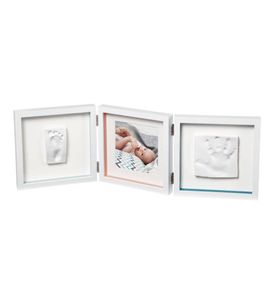 Baby Art Рамочка тройная  с отпечатком "Baby Style"; белый