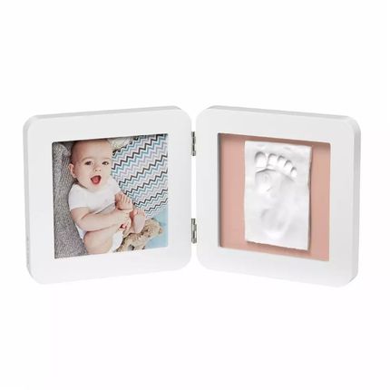 Baby Art 3601097100 Рамочка двойная с отпечатком; белый