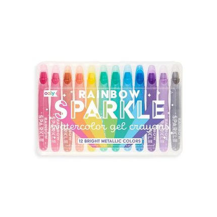 OOLY Набор механических цветных акварельных гелевых мелков с блестками, 12 цветов 133-57 OOLY Набор механических цветных акварельных гелевых мелков с блестками, 12 цветов 133-57