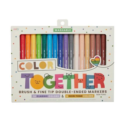 OOLY  Набор двусторонних цветных фломастеров, 18шт.130-099
