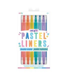 OOLY Набор двусторонних цветных маркеров, 8шт.; (пастельные) 130-054 OOLY Набор двусторонних цветных маркеров, 8шт.; (пастельные) 130-054