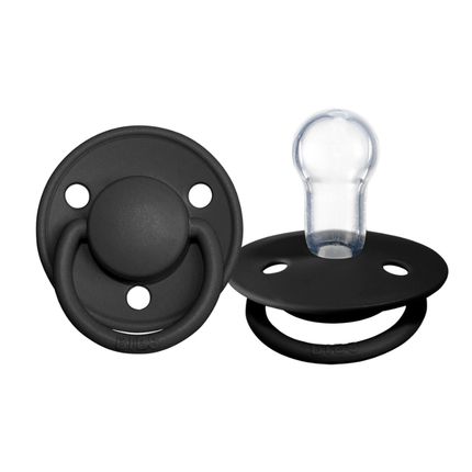 BIBS De Lux Silicone Black 0-3мес,01621