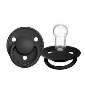 BIBS De Lux Silicone Black 0-3мес,01621