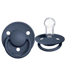 BIBS De Lux Silicone Steel Blue 0+ месяцев 02210