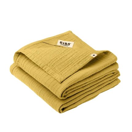 BIBS Муслиновая пеленка (2шт) Cuddle Cloth Mustard 70х70