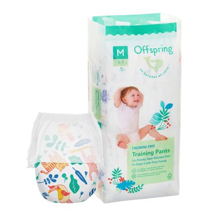 Offspring трусики-подгузники, M 6-11 кг. 42 шт. расцветка Джунгли