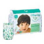 Offspring подгузники, L 9-13 кг. 36 шт. расцветка Листочки