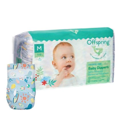 Offspring подгузники, M 6-10 кг. 42 шт. расцветка Сидней