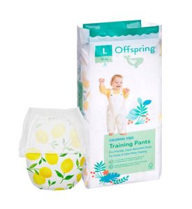 Offspring трусики-подгузники, L 9-14 кг. 36 шт. расцветка Лимоны