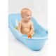 ПЛАСТИШКА Ванна детская с клапаном для слива воды и аппликацией (Светло-голубой) (431300431) 03859П