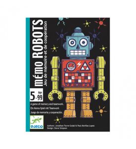 DJECO Детская настольная картонная игра Роботы 05097