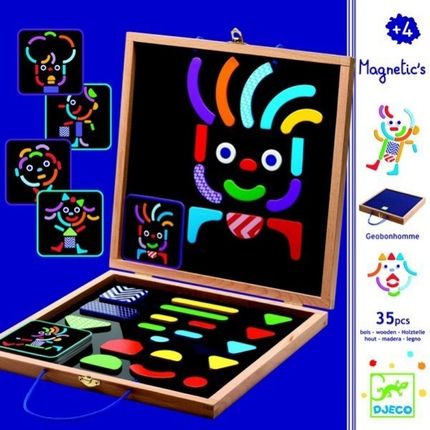 DJECO Детская развивающая магнитная игра "Гео человечки" 03136