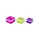 TRUNKI Контейнеры для еды 3 шт, розовый/фиолетовый/зеленый 0300-GB01