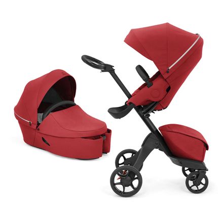 Коляска 2 в 1 Stokke XPLORY X Black/Ruby red 571404/572104