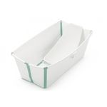 Stokke Ванночка с горкой  Flexi Bath Bundle, Tub with Newborn Support White Aqua 531505