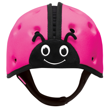 SafeheadBABY Мягкая шапка-шлем для защиты головы . Божья коровка. Цвет: розовый 12003