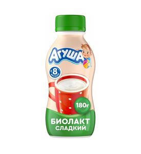 Агуша Биолакт 3,2% 180гр Агуша Биолакт 3,2% 180гр