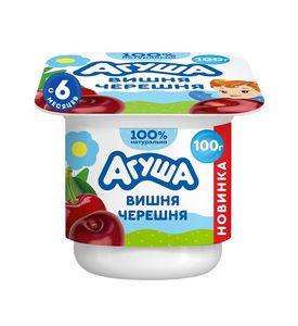Агуша Творог Вишня-Черешня 100гр Агуша Творог Вишня-Черешня 100гр