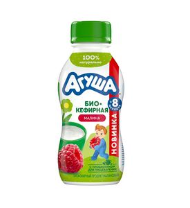 БиоКефир Агуша 2,9% бут 180г Малина