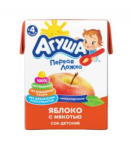 Агуша Сок с мякотью Яблоко (200мл)