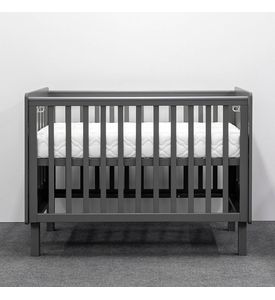 Antemi Кровать Mari 120/60 без маятника, цвет: графит Ник 14г Antemi Кровать Mari 120/60 без маятника, цвет: графит Ник 14г