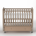 Antemi Кровать Classic Sleep Premium 120х60 ящик+универсальный маятник цвет: Капучино Antemi Кровать Classic Sleep Premium 120х60 ящик+универсальный маятник цвет: Капучино