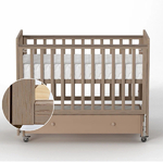 Antemi Кровать Classic Sleep Premium 120х60 ящик+универсальный маятник цвет: Капучино Antemi Кровать Classic Sleep Premium 120х60 ящик+универсальный маятник цвет: Капучино