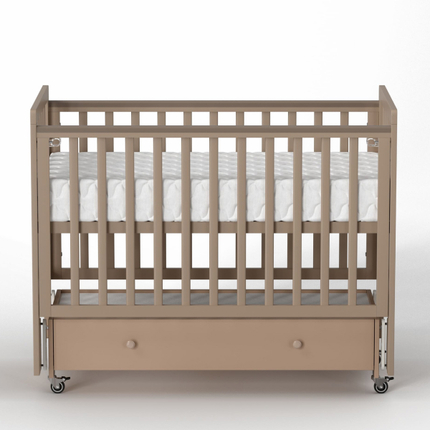 Antemi Кровать Classic Sleep Premium 120х60 ящик+универсальный маятник цвет: Капучино Antemi Кровать Classic Sleep Premium 120х60 ящик+универсальный маятник цвет: Капучино