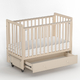 Antemi Кровать Classic Sleep Premium 120х60 ящик+универсальный маятник цвет: Сатин