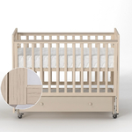 Antemi Кровать Classic Sleep Premium 120х60 ящик+универсальный маятник цвет: Сатин