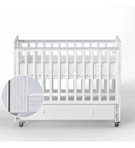 Antemi Кровать Classic Sleep Premium 120х60 ящик+универсальный маятник цвет: Белый