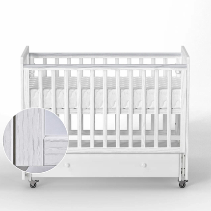 Antemi Кровать Classic Sleep Premium 120х60 ящик+универсальный маятник цвет: Белый Antemi Кровать Classic Sleep Premium 120х60 ящик+универсальный маятник цвет: Белый